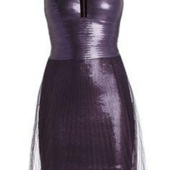 Korina Pleated Tulle Overlay Sequined Dress XS - Picture 2 of 5